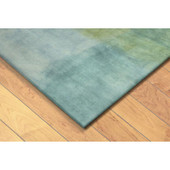 Liora Manne Piazza 7283-04 Watercolors Sea Breeze Area Rug Corner