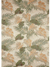 Liora Manne Ravella 2066-12 Tropical Leaf Neutral Area Rug Liora Manne Ravella 2066-12 Tropical Leaf Neutral Area Rug