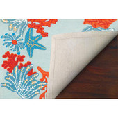 Liora Manne Ravella 2256-04 Ocean Scene Aqua Area Rug Backing Liora Manne Ravella 2256-04 Ocean Scene Aqua Area Rug Backing