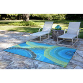 Liora Manne Visions IV 4302-04 Cirque Caribe Area Rug Room Scene Liora Manne Visions IV 4302-04 Cirque Caribe Area Rug Room Scene