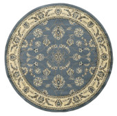 Radici Alba 1596 Grey/Blue Round Area Rug