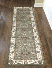 Radici Como 1596 Sage Runner Area Rug Room Scene