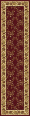 Radici Noble 1427 Burgundy Runner Area Rug Radici Noble 1427 Burgundy Runner Area Rug