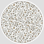 Radici Pisa 6674 Bone Round Area Rug