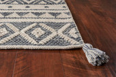 Kas Hang Ten Malibu 0852 Grey Encinitas Area Rug Corner