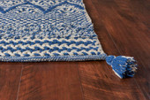Kas Hang Ten Malibu 0854 Blue Hermosa Beach Area Rug Corner