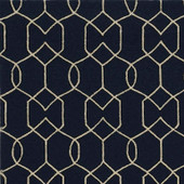Kas Libby Langdon Hamptons 5230 Navy Groovy Gate Area Rug Detail Kas Libby Langdon Hamptons 5230 Navy Groovy Gate Area Rug Detail