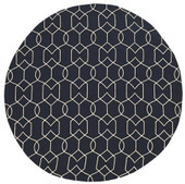 Kas Libby Langdon Hamptons 5230 Navy Groovy Gate Round Area Rug Kas Libby Langdon Hamptons 5230 Navy Groovy Gate Round Area Rug