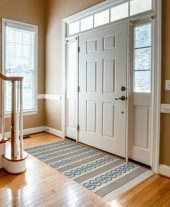 Kas Libby Langdon Hamptons 5235 Ivory/Spa Cable Knit Area Rug Room Scene Kas Libby Langdon Hamptons 5235 Ivory/Spa Cable Knit Area Rug Room Scene