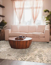 Kas Luna 7124 Sand/Silver Dimensions Area Rug Room Scene Kas Luna 7124 Sand/Silver Dimensions Area Rug Room Scene