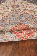 Kas Morris 2223 Blue/Red Gramercy Area Rug Texture Kas Morris 2223 Blue/Red Gramercy Area Rug Texture