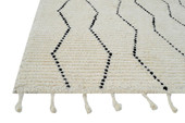 Dynamic Rugs Celestial 6950-190 Ivory/Black Area Rug Backing