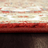 Dynamic Rugs Juno 6882-130 Ivory/Red Area Rug Pile Edge Dynamic Rugs Juno 6882-130 Ivory/Red Area Rug Pile Edge