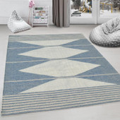 Dynamic Rugs Oak 8374-501 Blue/Ivory Area Rug Room Scene Dynamic Rugs Oak 8374-501 Blue/Ivory Area Rug Room Scene