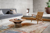 Loloi Augustus AGS-02 Terracotta Area Rug Room Scene Loloi Augustus AGS-02 Terracotta Area Rug Room Scene