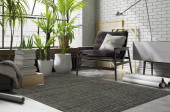 Loloi Beverly BEV-01 Charcoal Area Rug Room Scene Loloi Beverly BEV-01 Charcoal Area Rug Room Scene