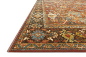 Loloi Sebastian SEB-06 Red/Multi Area Rug Angle Loloi Sebastian SEB-06 Red/Multi Area Rug Angle
