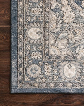 Loloi II Teagan TEA-01 Denim/Mist Area Rug Corner Loloi II Teagan TEA-01 Denim/Mist Area Rug Corner