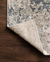 Loloi II Teagan TEA-07 Natural/Denim Area Rug Backing