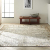 Calvin Klein Rush CK950 Ivory/Taupe Area Rug Room Scene Calvin Klein Rush CK950 Ivory/Taupe Area Rug Room Scene