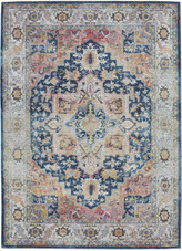Nourison Ankara Global ANR11 Blue/Multi Area Rug Nourison Ankara Global ANR11 Blue/Multi Area Rug