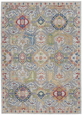 Nourison Ankara Global ANR12 Grey/Multi Area Rug Nourison Ankara Global ANR12 Grey/Multi Area Rug