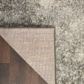 Nourison Passion PSN10 Charcoal/Ivory Area Rug Backing Nourison Passion PSN10 Charcoal/Ivory Area Rug Backing