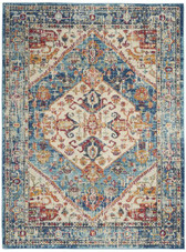 Nourison Passion PSN23 Ivory/Light Blue Area Rug Nourison Passion PSN23 Ivory/Light Blue Area Rug