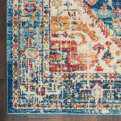 Nourison Passion PSN23 Ivory/Light Blue Area Rug Corner Nourison Passion PSN23 Ivory/Light Blue Area Rug Corner