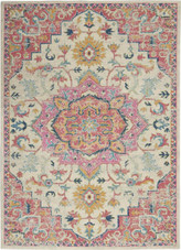 Nourison Passion PSN25 Ivory/Pink Area Rug Nourison Passion PSN25 Ivory/Pink Area Rug