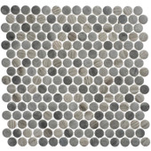 PLK62 Polka Dots Umbel Grey Mosaic Tile Product Image PLK62 Polka Dots Umbel Grey Mosaic Tile Product Image
