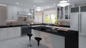 UJ665 Urban Jungle Brown Cayman Mosaic Tile Room Scene UJ665 Urban Jungle Brown Cayman Mosaic Tile Room Scene