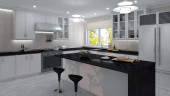 WRW104 Wright Windows Dusk Warmth Mosaic Tile Room Scene WRW104 Wright Windows Dusk Warmth Mosaic Tile Room Scene
