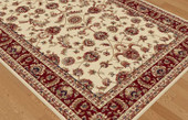Sensation 4792 Ivory Red Area Rug on Angle Sensation 4792 Ivory Red Area Rug on Angle
