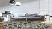 Glam GLA02-49 Brown Area Rug Room Scene Glam GLA02-49 Brown Area Rug Room Scene