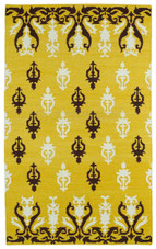 Glam GLA04-28 Yellow Area Rug