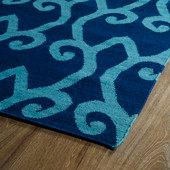 Glam GLA05-17 Blue Area Rug Corner Glam GLA05-17 Blue Area Rug Corner
