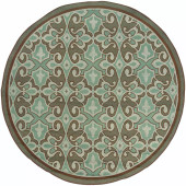 Montego 2335 L  Indoor-Outdoor Round Area Rug by Oriental Weavers