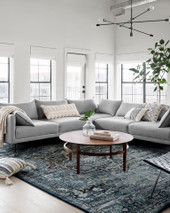 James JAE-05 Ocean/Onyx Area Rug - Magnolia Home by Joanna Gaines Room Scene James JAE-05 Ocean/Onyx Area Rug - Magnolia Home by Joanna Gaines Room Scene