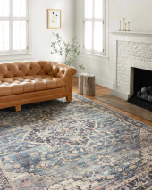 Loloi II Hathaway HTH-01 Navy/Multi Area Rug Room Scene Loloi II Hathaway HTH-01 Navy/Multi Area Rug Room Scene