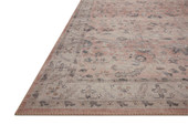 Loloi II Hathaway HTH-06 Blush/Multi Area Rug Angle Loloi II Hathaway HTH-06 Blush/Multi Area Rug Angle