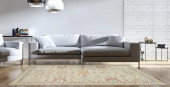 Loloi Norabel NOR-03 Ivory/Rust Area Rug Room Scene Loloi Norabel NOR-03 Ivory/Rust Area Rug Room Scene