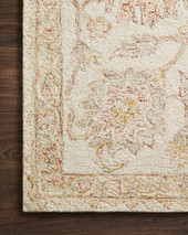 Loloi Norabel NOR-04 Ivory/Blush Area Rug Corner