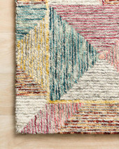Loloi II Spectrum SPE-01 Silver/Fiesta Area Rug Corner