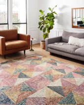 Loloi II Spectrum SPE-01 Silver/Fiesta Area Rug Room Scene Loloi II Spectrum SPE-01 Silver/Fiesta Area Rug Room Scene