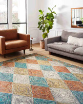 Loloi II Spectrum SPE-02 Sunset/Ocean Area Rug Room Scene Loloi II Spectrum SPE-02 Sunset/Ocean Area Rug Room Scene