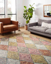 Loloi II Spectrum SPE-02 Turquoise/Fiesta Area Rug Room Scene Loloi II Spectrum SPE-02 Turquoise/Fiesta Area Rug Room Scene