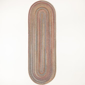 Rhody Rug Bar Harbor BH37 Mocha Multi Runner Area Rug