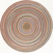 Rhody Rug Bar Harbor BH37 Mocha Multi Round Area Rug
