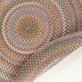 Rhody Rug Bar Harbor BH37 Mocha Multi Area Rug Back